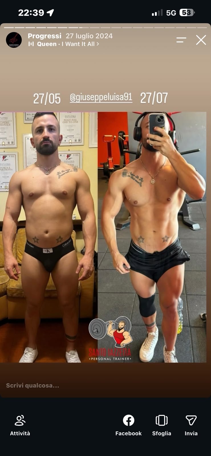 Progressi di un allievo prima e dopo il percorso
